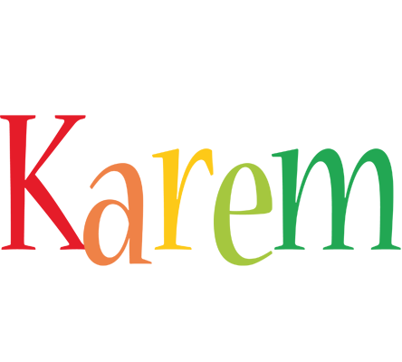 Karem birthday logo