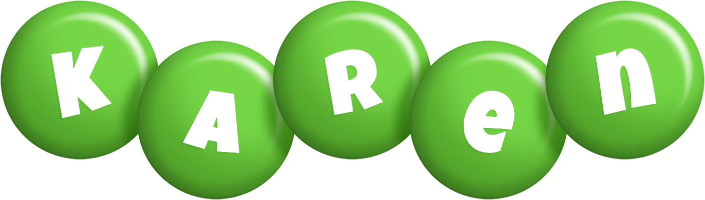 Karen candy-green logo