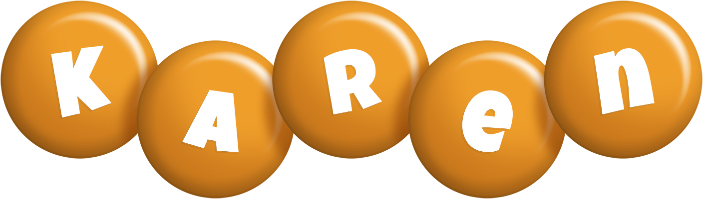Karen candy-orange logo