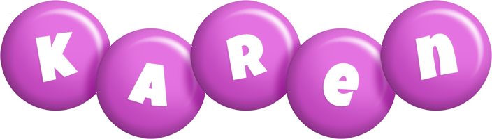 Karen candy-purple logo