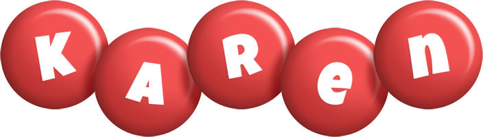 Karen candy-red logo