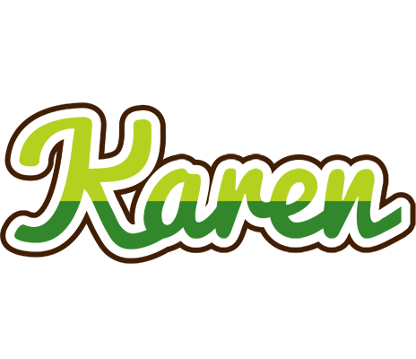 Karen golfing logo