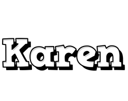Karen snowing logo