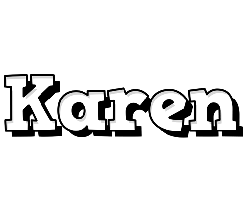 Karen snowing logo