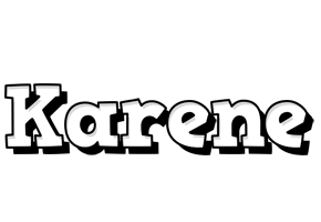 Karene snowing logo