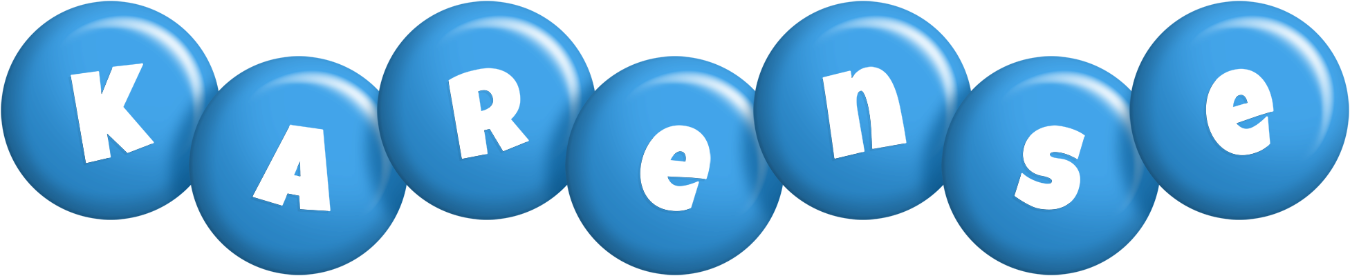 Karense candy-blue logo