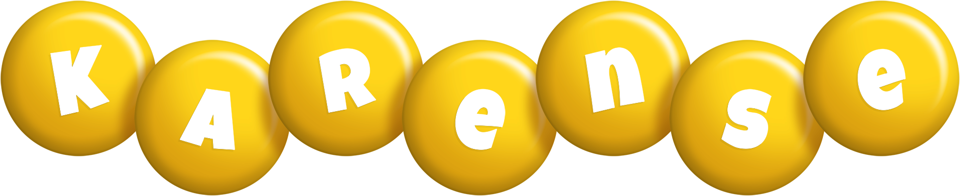 Karense candy-yellow logo