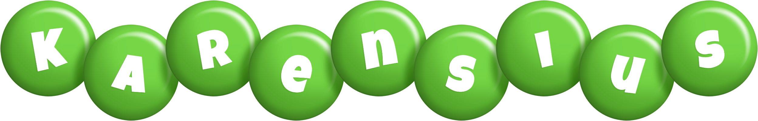 Karensius candy-green logo