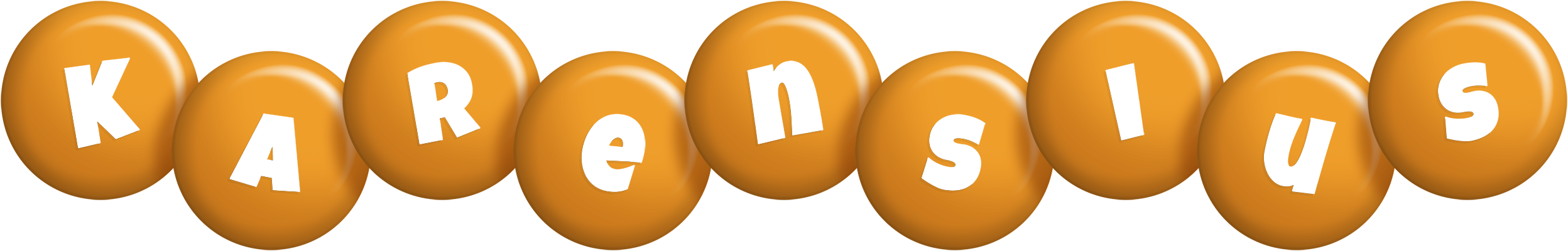Karensius candy-orange logo
