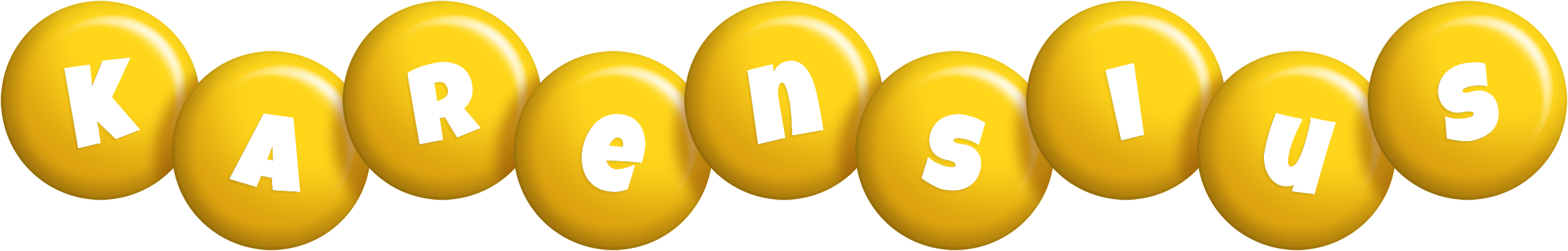 Karensius candy-yellow logo