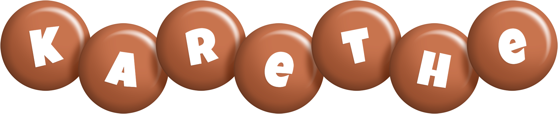 Karethe candy-brown logo