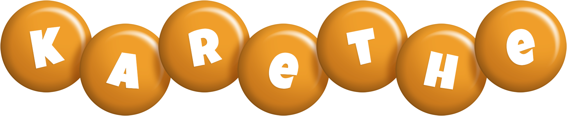 Karethe candy-orange logo