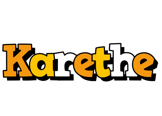 Karethe cartoon logo