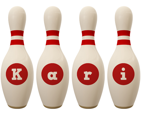 Kari bowling-pin logo