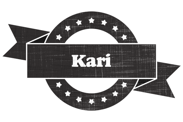 Kari grunge logo