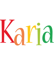 Karia birthday logo