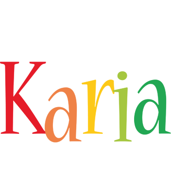 Karia birthday logo