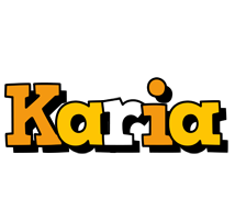 Karia cartoon logo