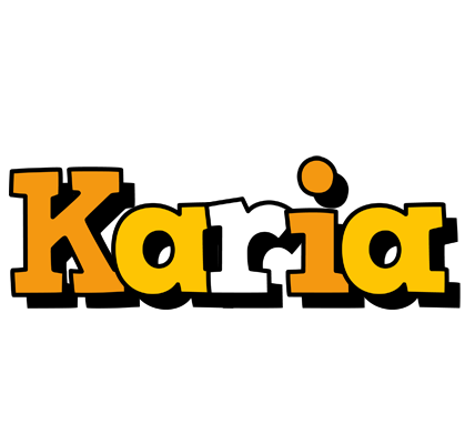 Karia cartoon logo