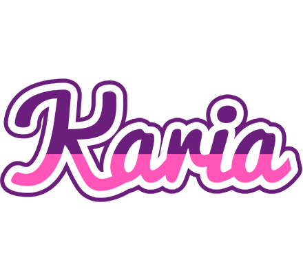 Karia cheerful logo