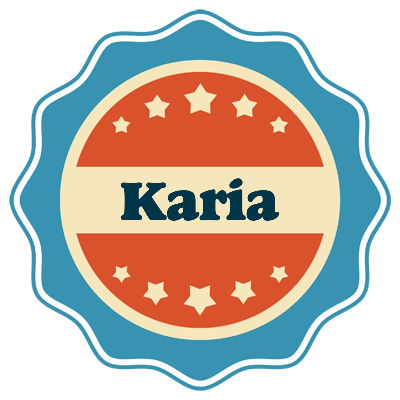 Karia labels logo