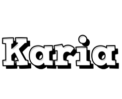 Karia snowing logo