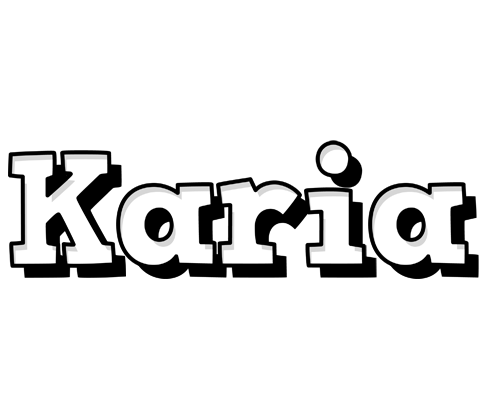 Karia snowing logo