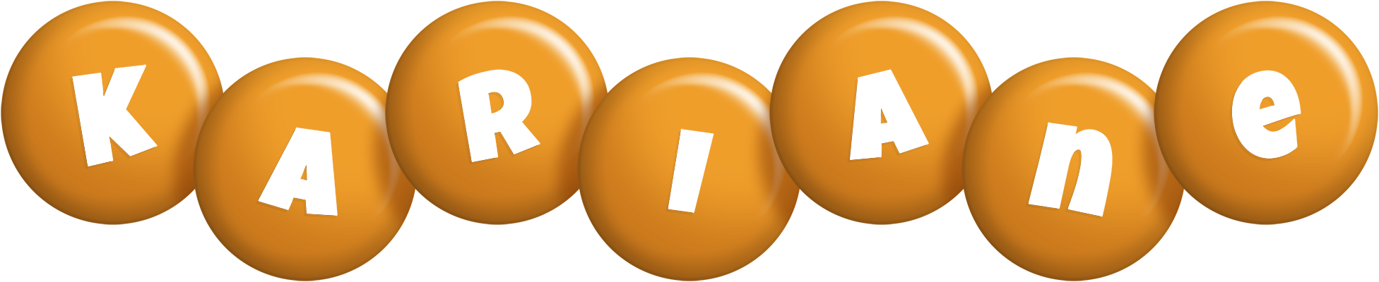 Kariane candy-orange logo
