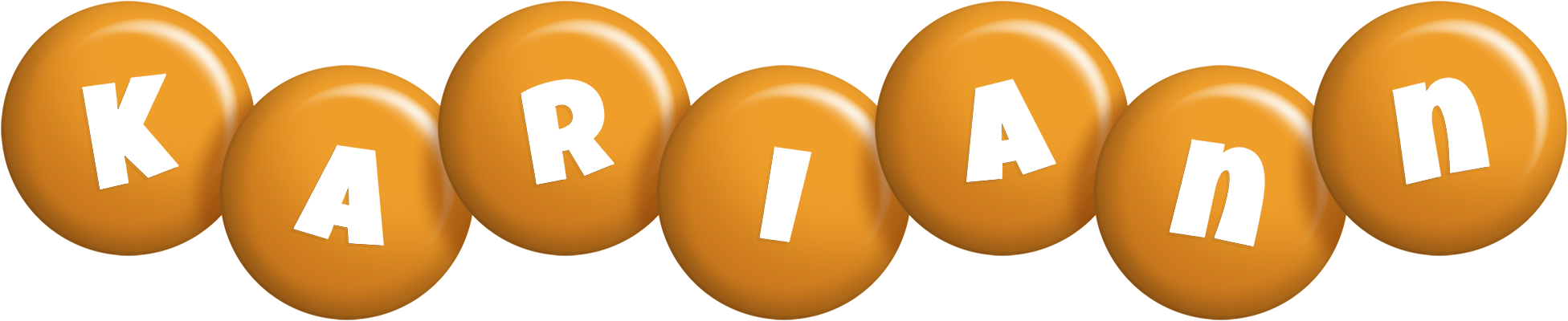 Kariann candy-orange logo