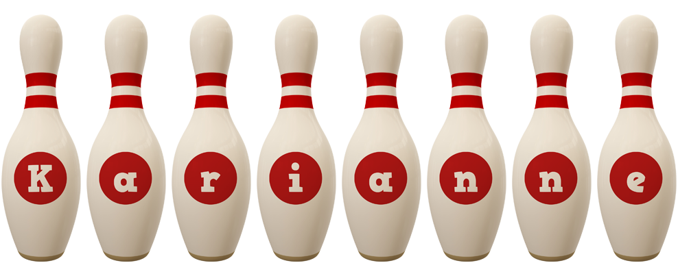 Karianne bowling-pin logo