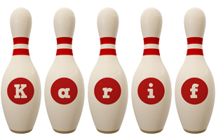 Karif bowling-pin logo