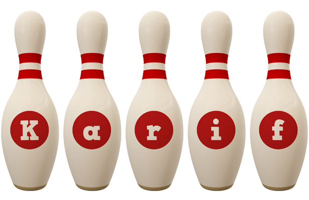 Karif bowling-pin logo