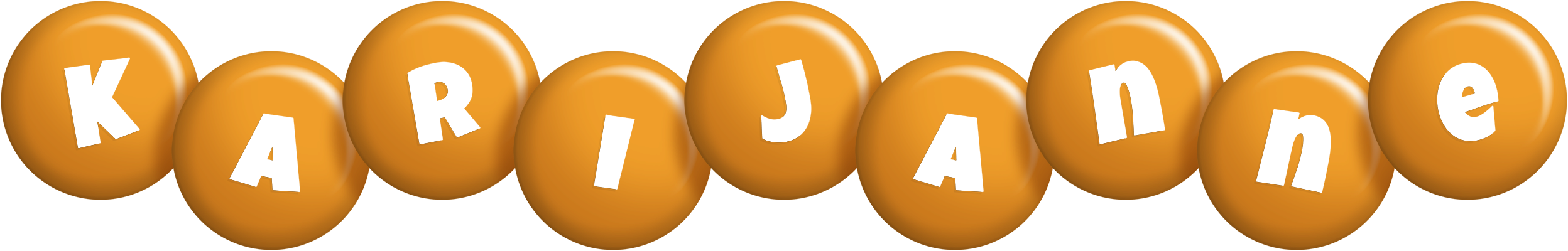 Karijanne candy-orange logo