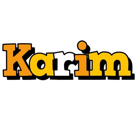 Karim cartoon logo