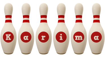 Karima bowling-pin logo