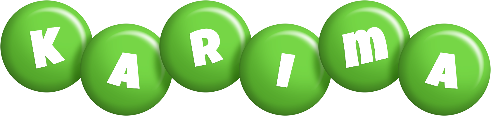 Karima candy-green logo