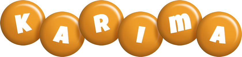 Karima candy-orange logo