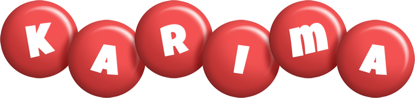 Karima candy-red logo