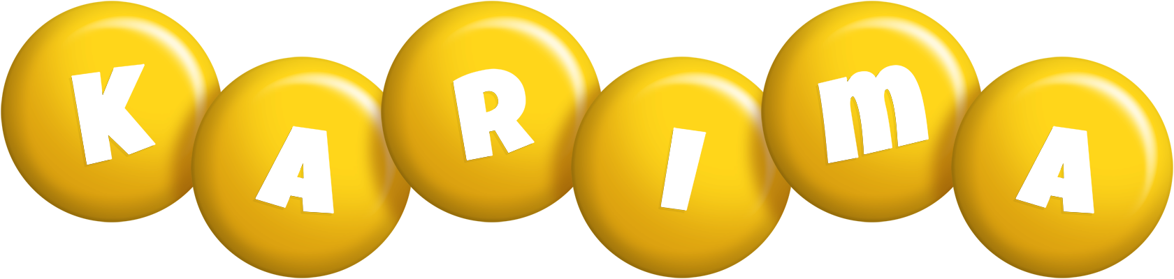 Karima candy-yellow logo