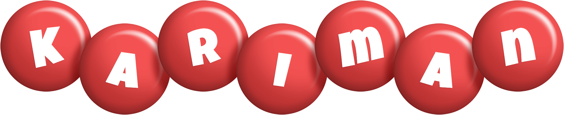 Kariman candy-red logo
