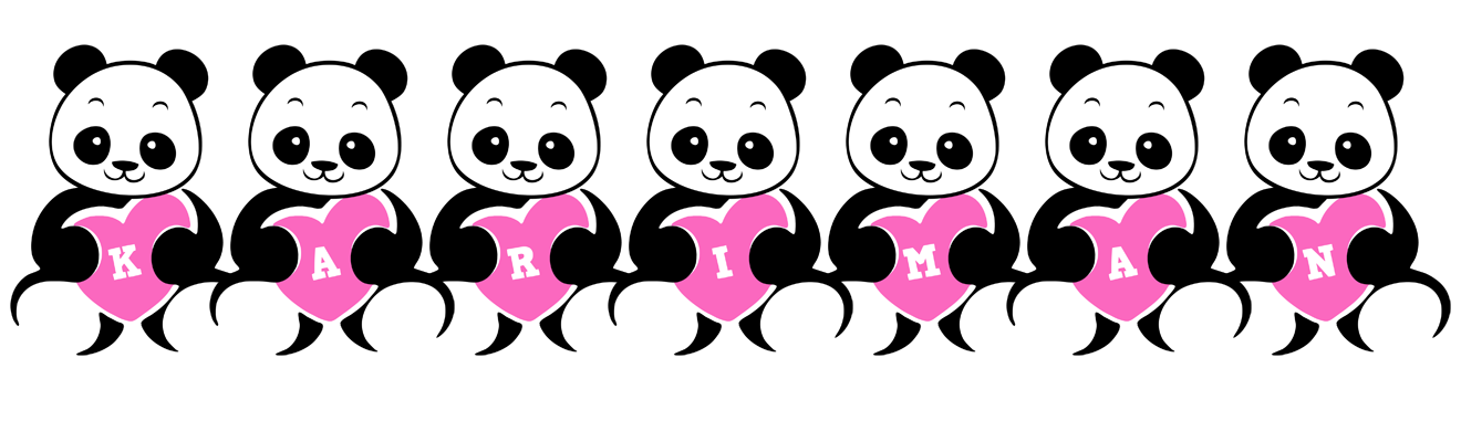 Kariman love-panda logo