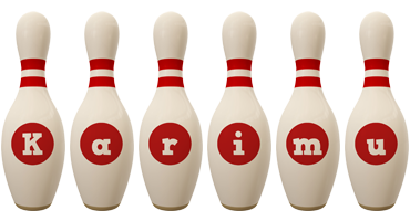 Karimu bowling-pin logo