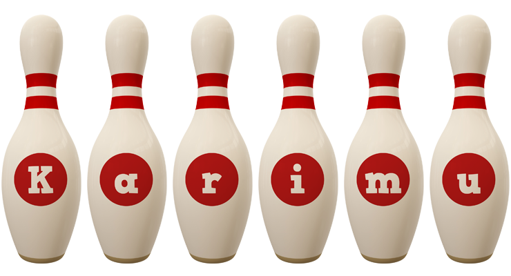 Karimu bowling-pin logo