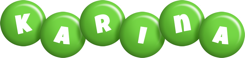 Karina candy-green logo