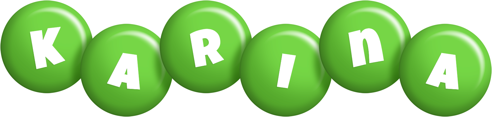 Karina candy-green logo
