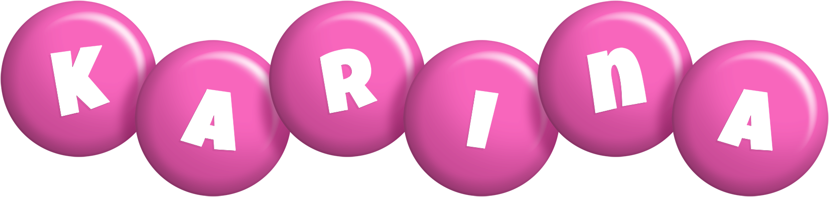 Karina candy-pink logo
