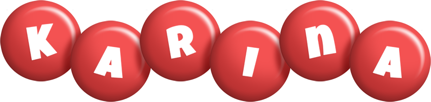 Karina candy-red logo