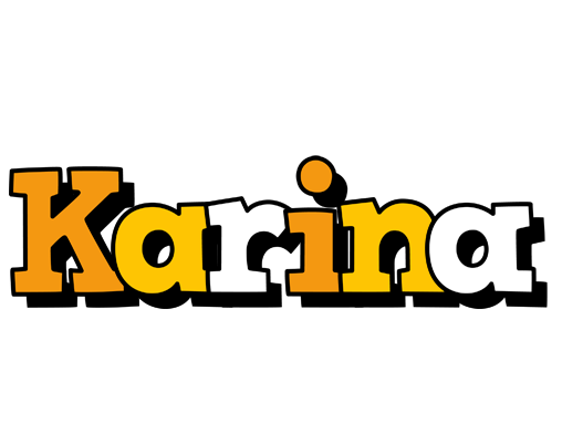 Karina cartoon logo