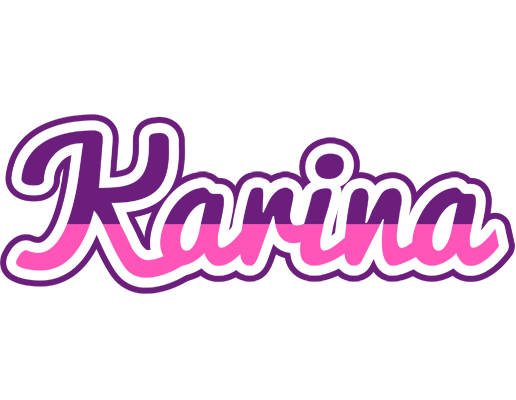Karina cheerful logo