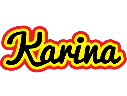 Karina flaming logo